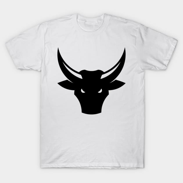 Bull / Taurus / Ox / Bull Head (1C) T-Shirt by MrFaulbaum